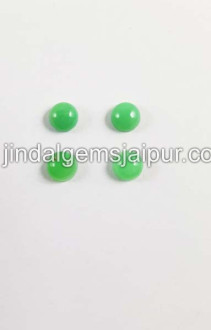 Chrysoprase Smooth Round Cabochon